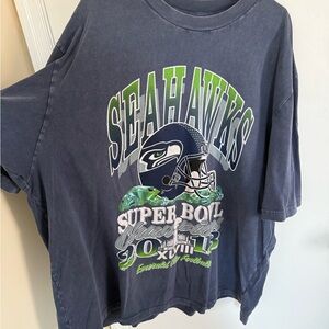 Abercrombie & Fitch Seahawks Graphic Tee - Dark Blue